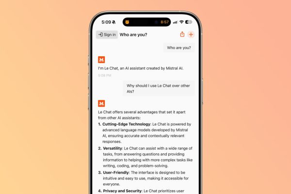 Chatbot Le Chat od Mistral AI dostępny na iPhone