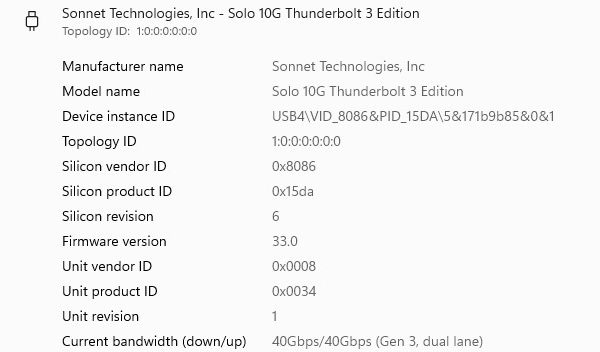 Wykorzystaj port Thunderbolt 3 do szybkiej sieci 10GbE